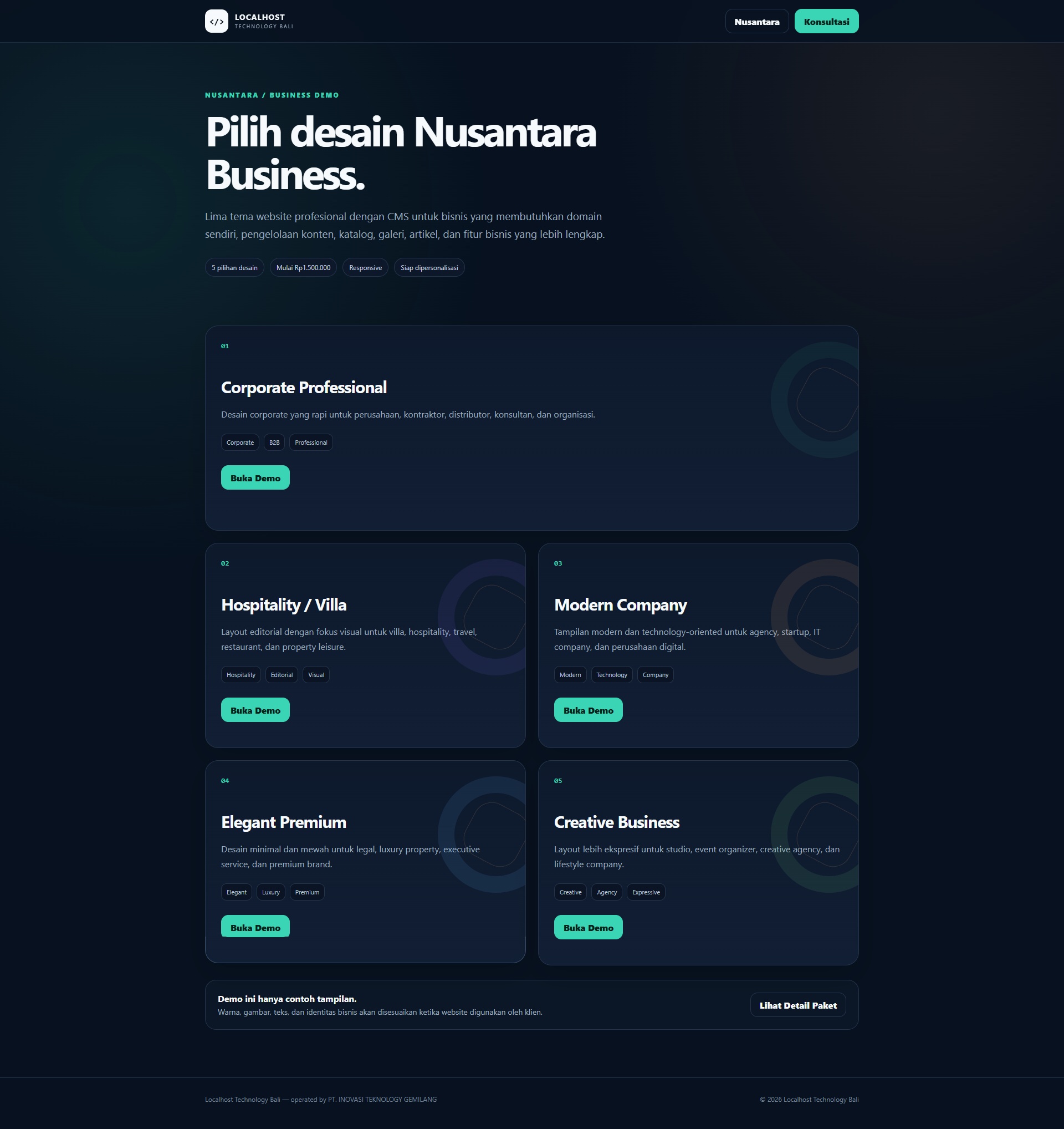 Nusantara Business Demo